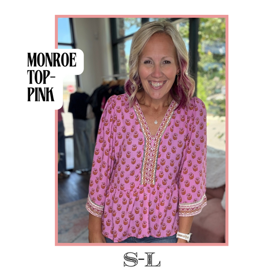 Monroe Top- Pink