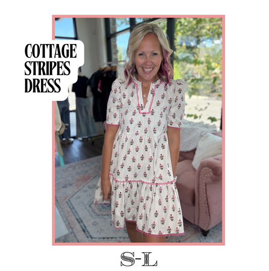 Cottage Stripes Dress