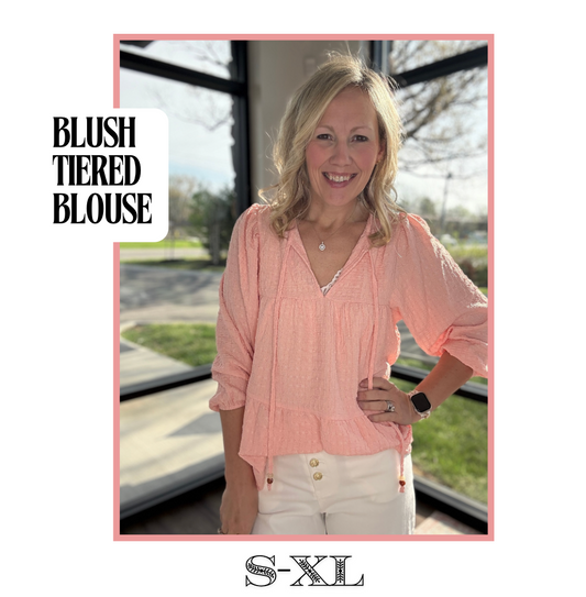Blush Tiered Blouse