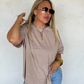 Joey Boyfriend Tee- Mocha