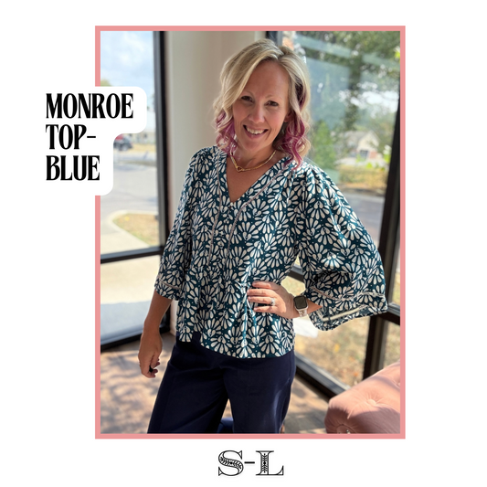 Monroe Top Blue