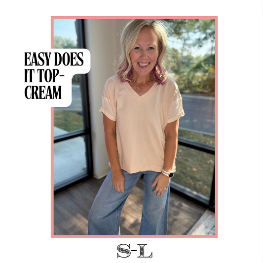 Easy Does it Top- Cream