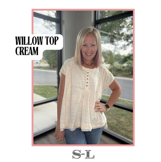 The Willow Top- Cream