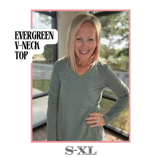 Evergreen V-Neck Top