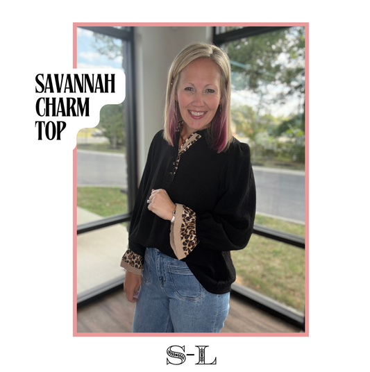 Savannah Charm Leopard Top