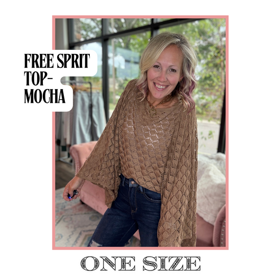Free Spirit Bell Top- Mocha