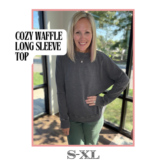 Cozy Waffle Long Sleeve Top