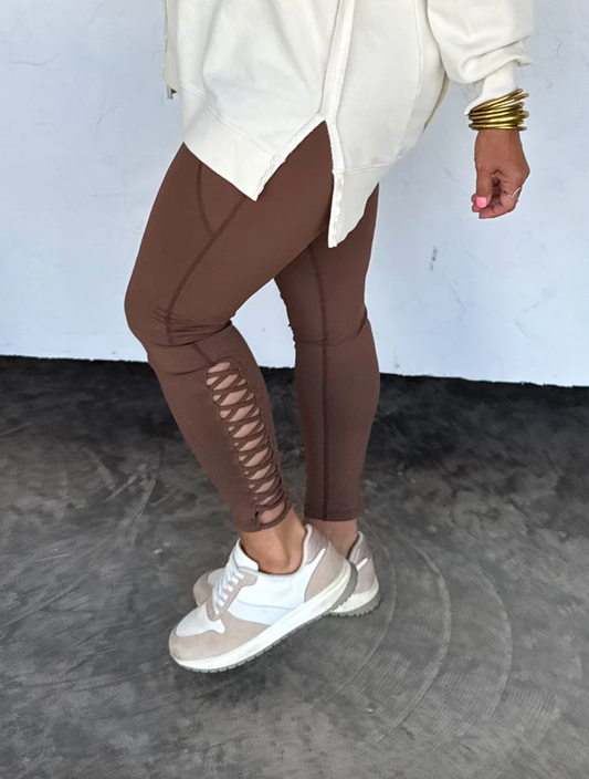 Signature Legging- Brown