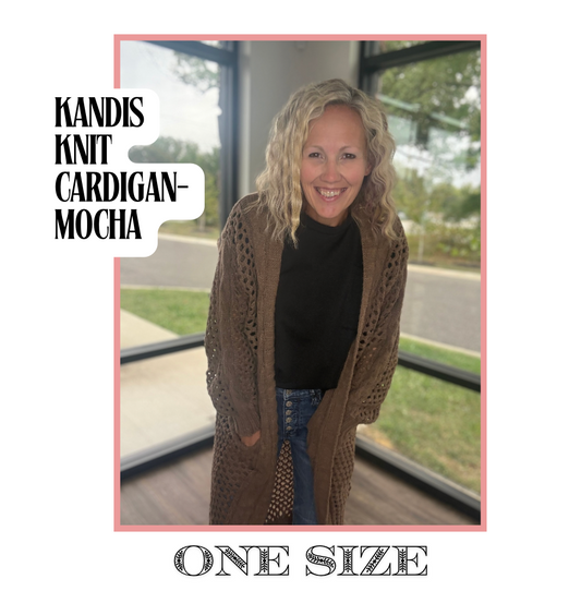 Kandis Knit Cardigan- Mocha