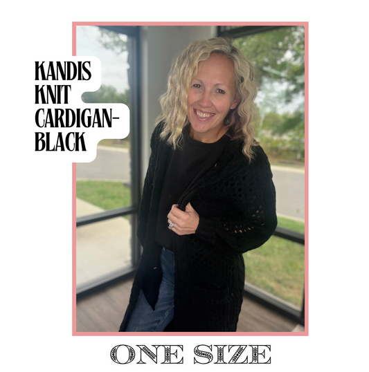Kandis Knit Cardigan- Black