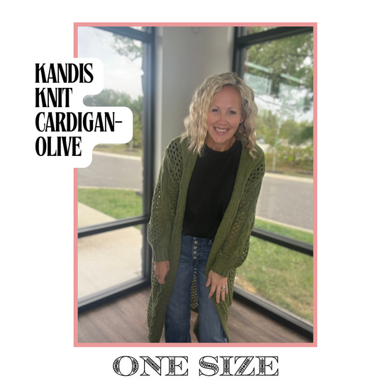 Kandis Knit Cardigan- Olive
