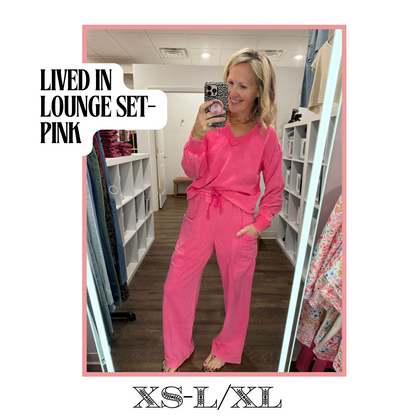 Lived in Lounge Set- Pink