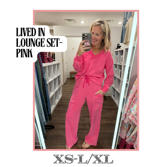 Lived in Lounge Set- Pink