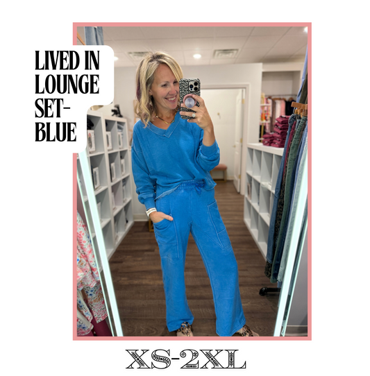 Lived in Lounge Set- Blue
