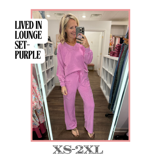Lived in Lounge Set- Purple
