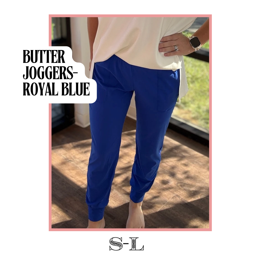 Butter Joggers- Royal Blue