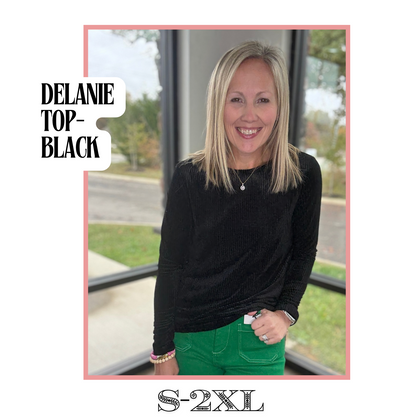 Delanie Top- Black