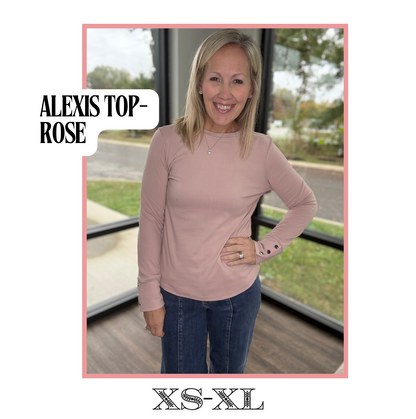 Alexis Top- Rose