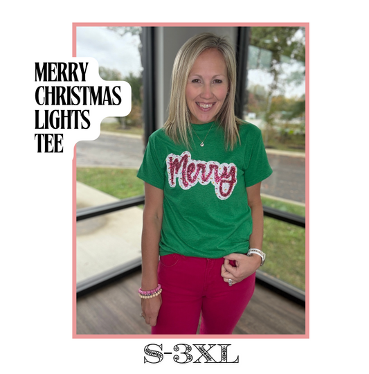 Merry Christmas Lights Tee