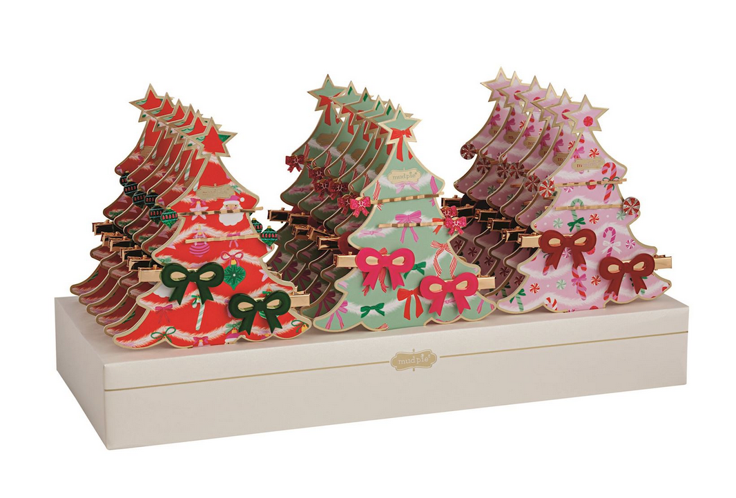 Holiday Bow Hair Clips