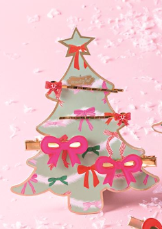 Holiday Bow Hair Clips