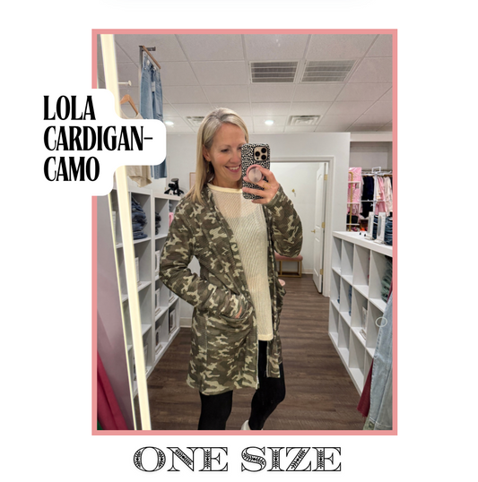 Lola Cardigan- Camo