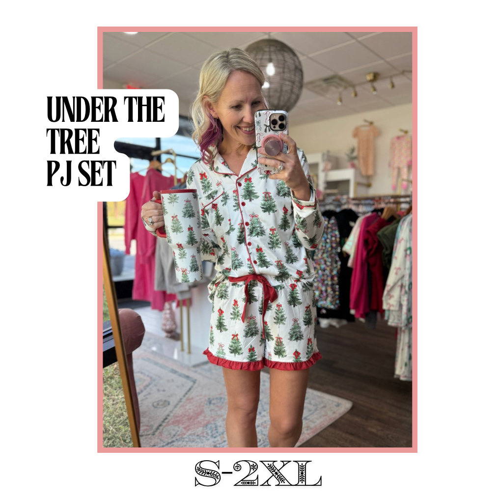 Under the Tree Ruffle PJ Set
