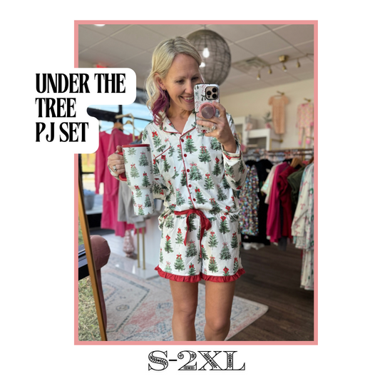 Under the Tree Ruffle PJ Set