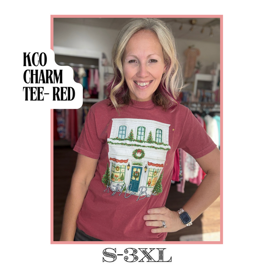KCo Charm Tee- Red