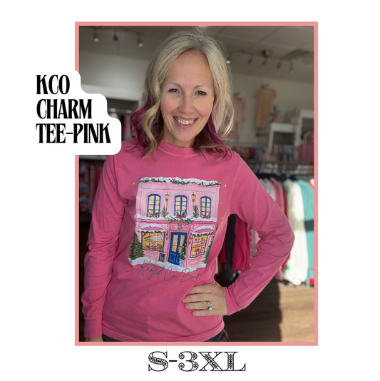 KCo Charm Tee- Pink