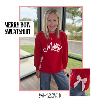 Merry Bow Sweatshirt