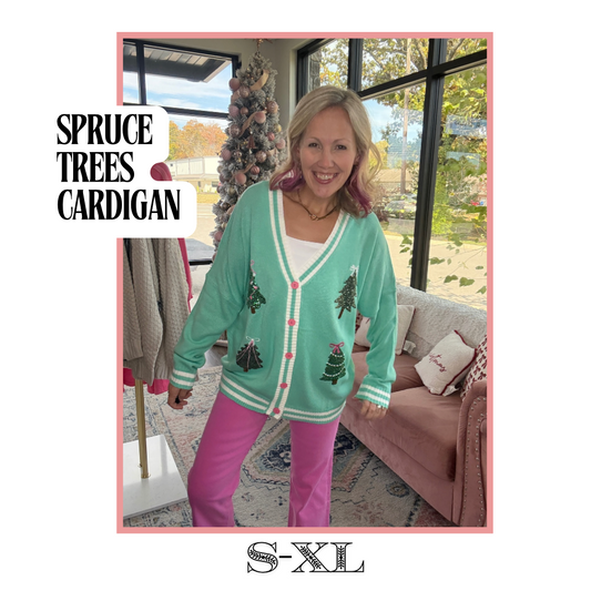 Spruce Trees Relaxed Cardigan
