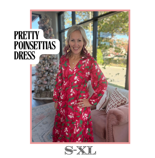 Pretty Poinsettias Dress