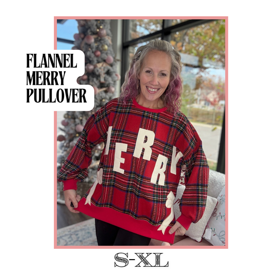 Flannel Merry Pullover