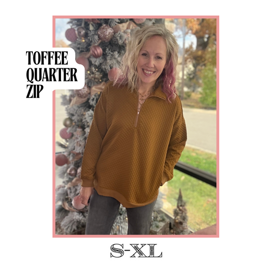 Toffee Quarter Zip