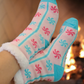 Cozy Cabin Socks-Peppermint
