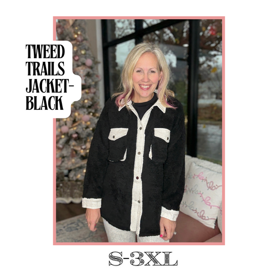 The Tweed Trails Jacket-Black