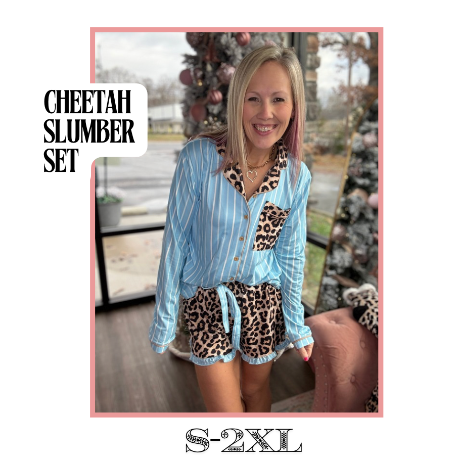 Cheetah Slumber Set
