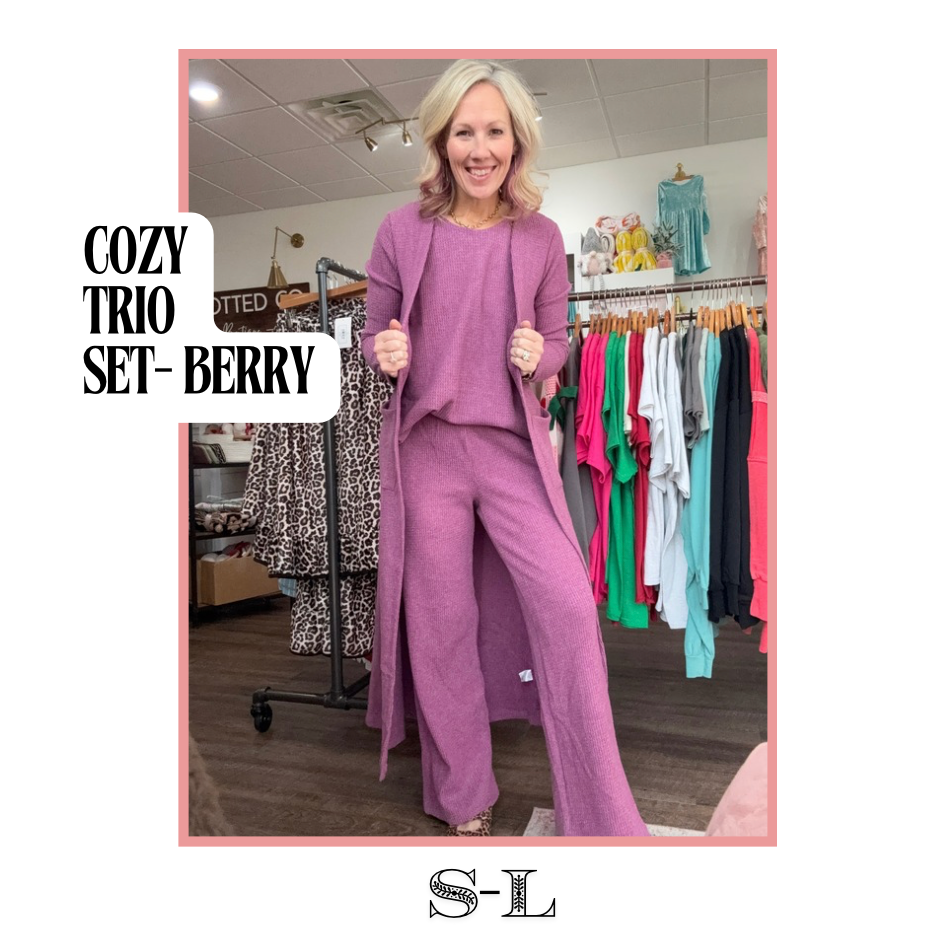 Cozy Trio Thermal Set-Berry