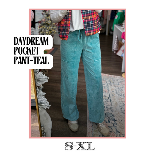 👖Daydream Pocket Pant- Teal