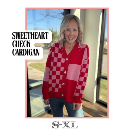 Sweetheart Check Cardigan