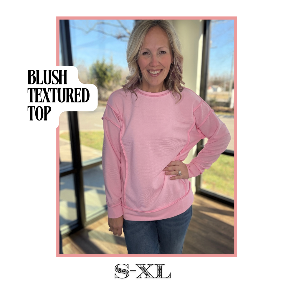 Blush Textured Top