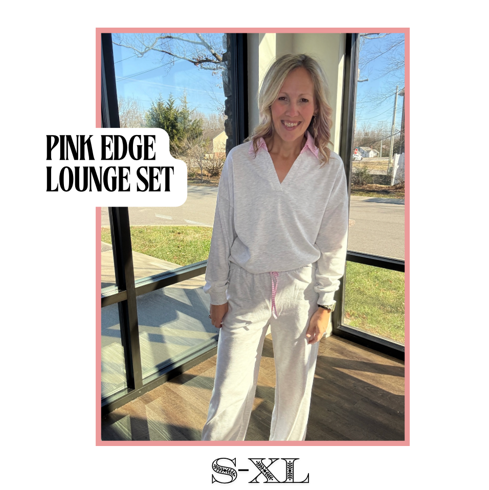 Pink Edge Lounge Set