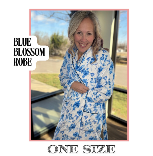 Blue Blossom Robe