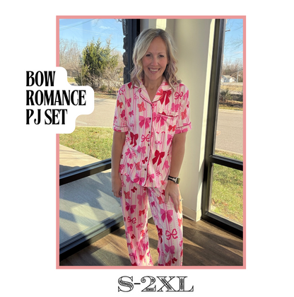 Bow Romance Ruffle PJ Set