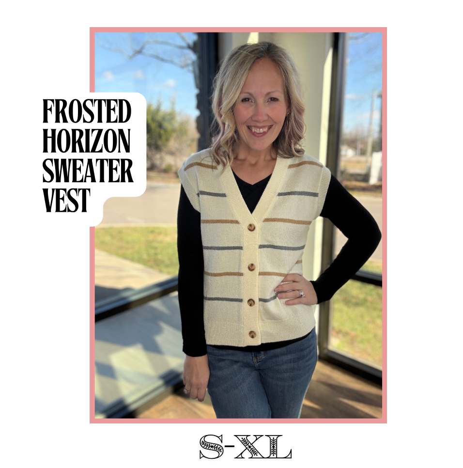 Frosted Horizon Sweater Vest