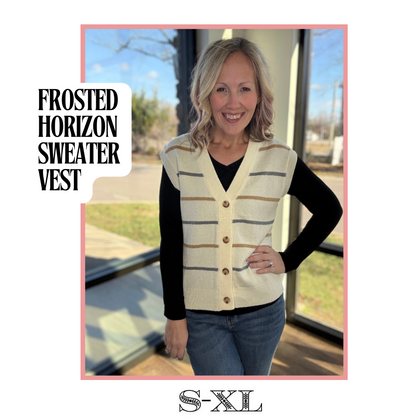 Frosted Horizon Sweater Vest