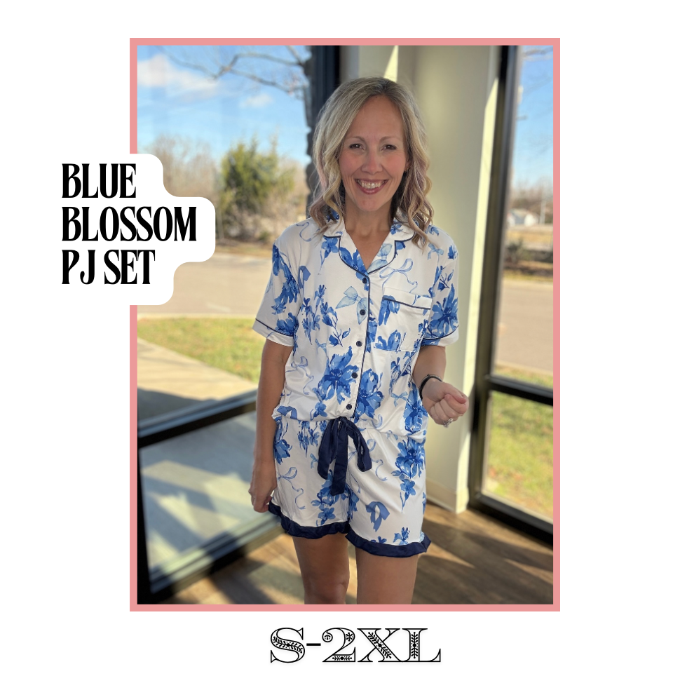 Blue Blossom PJ Set