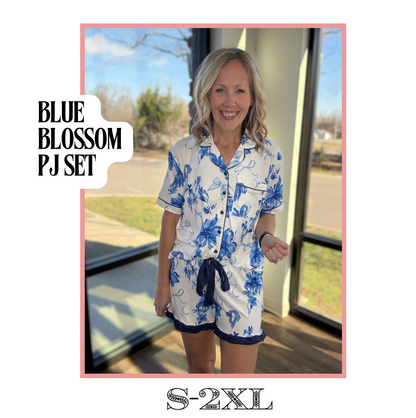Blue Blossom PJ Set