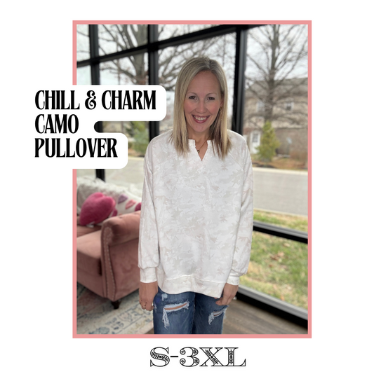 Chill & Charm Camo Pullover